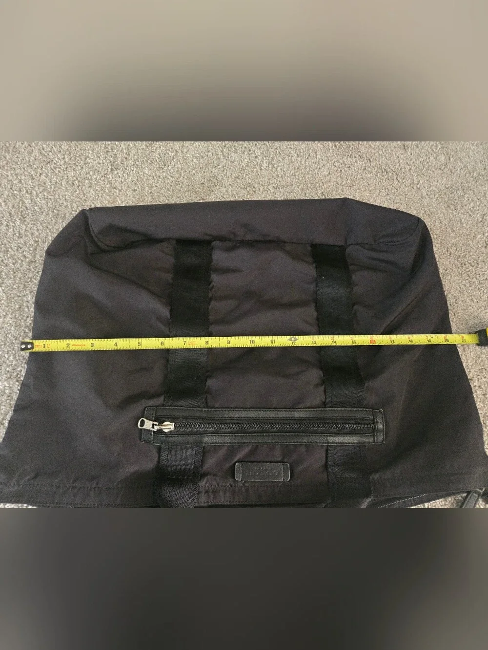 Coach Black Nylon Collapsible Duffel Bag